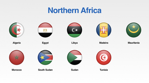 Northern Africa Flags